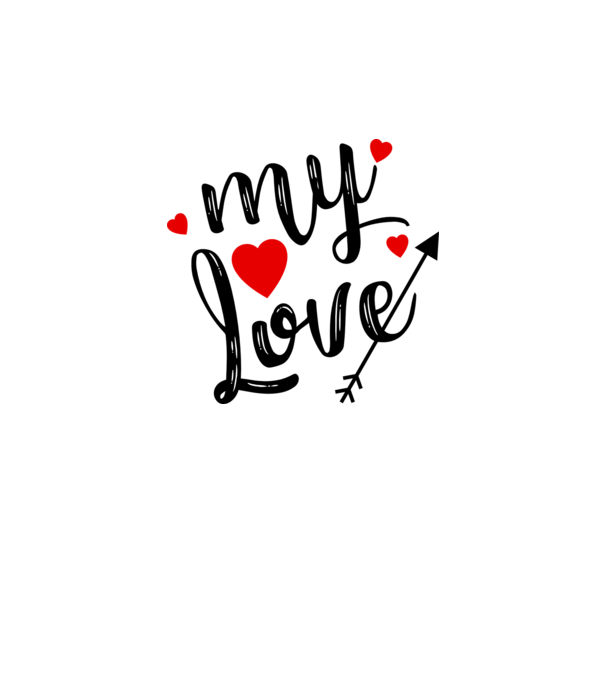 My love model alb pe tricou
