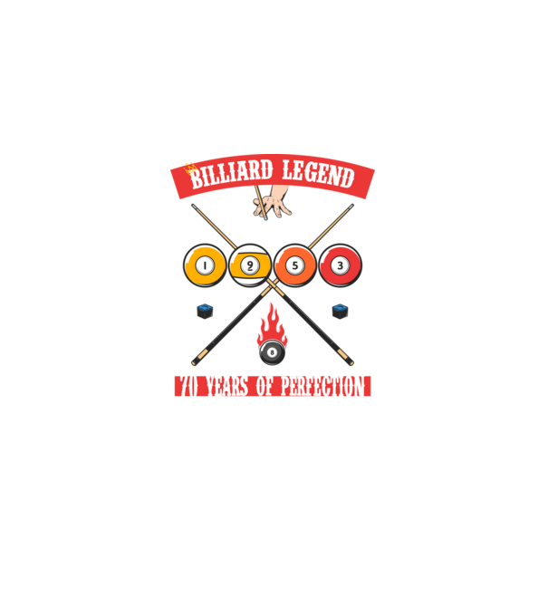 Billiard legend born in 1953 model negru pe tricou