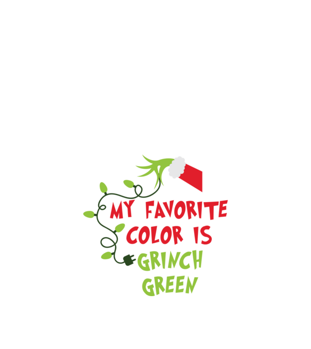 Grinch Green model negru pe tricou