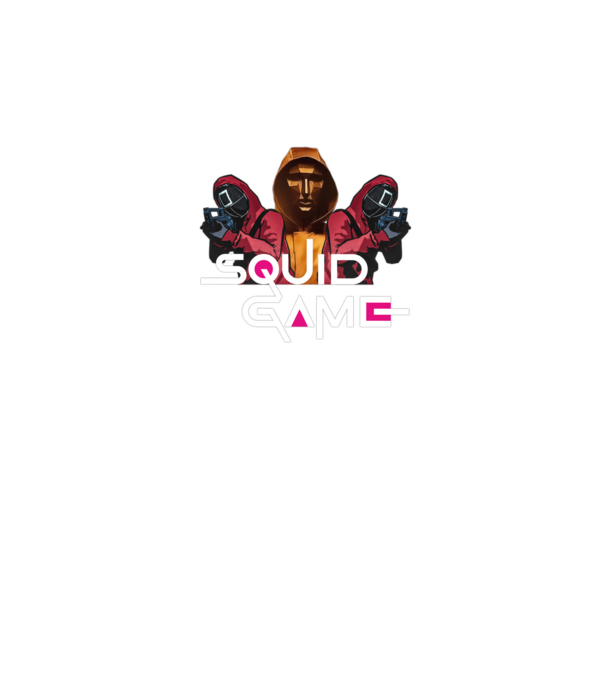 squid game poster model negru pe tricou