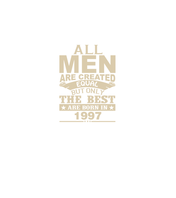 All men are created - 1997 model gri închis pe tricou