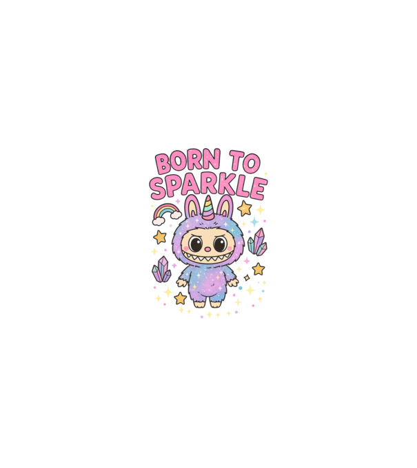 Born to sparkle model nisipiu pe tricou