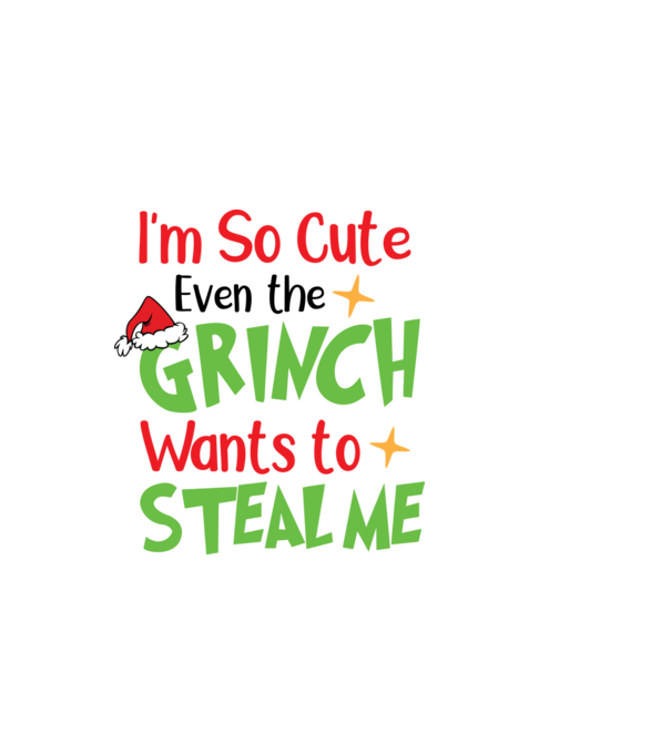 So cute Grinch model negru pe tricou