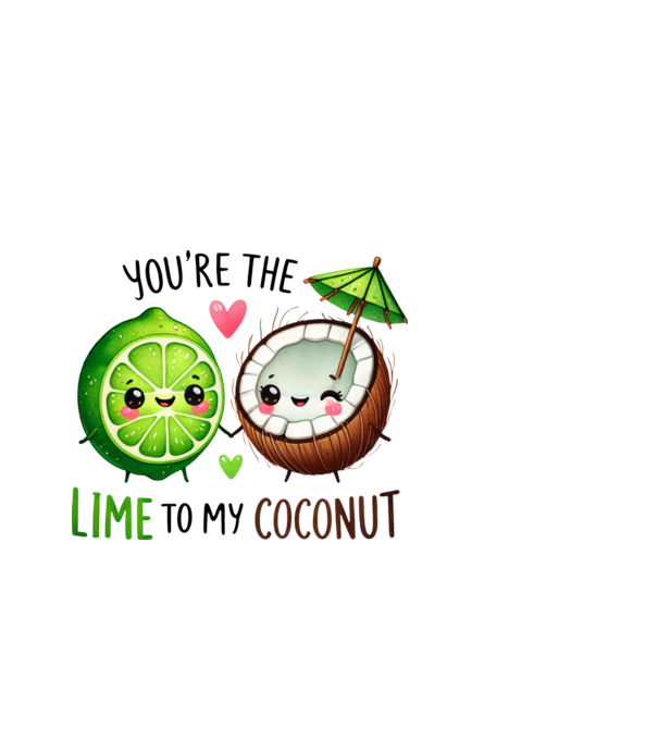 Lime to my Coconut model albastru deschis pe tricou