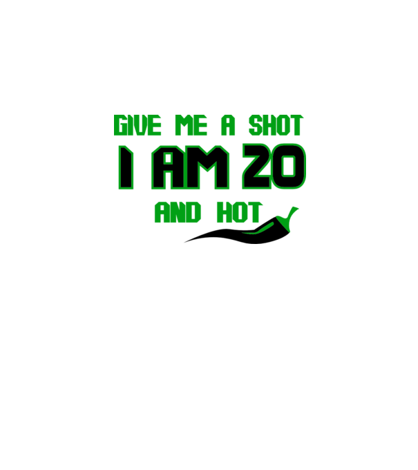 Give me a shot - 20 model gri pe tricou