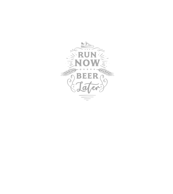 Run now beer later vintage model negru pe tricou