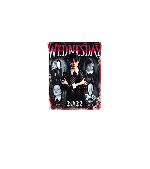 WEDNESDAY multi all time model negru pe tricou