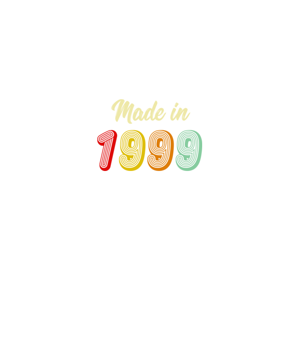 made in 1999 retro model negru pe tricou