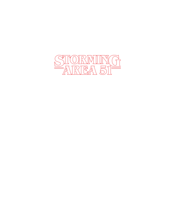 storming area 51 things outline model alb pe tricou