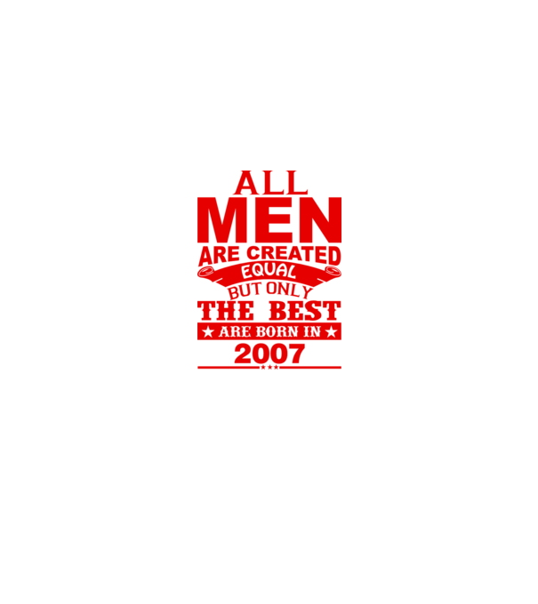 All men are created - 2007 model mentă pe tricou