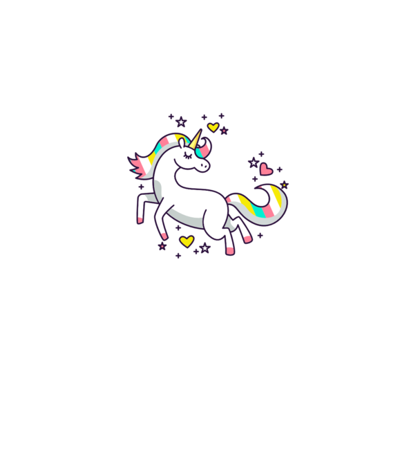 Unicorn Spark model gri pe tricou