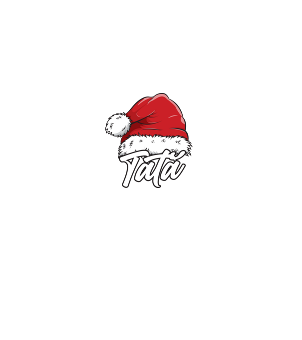 tată Santa Hat model gri pe tricou