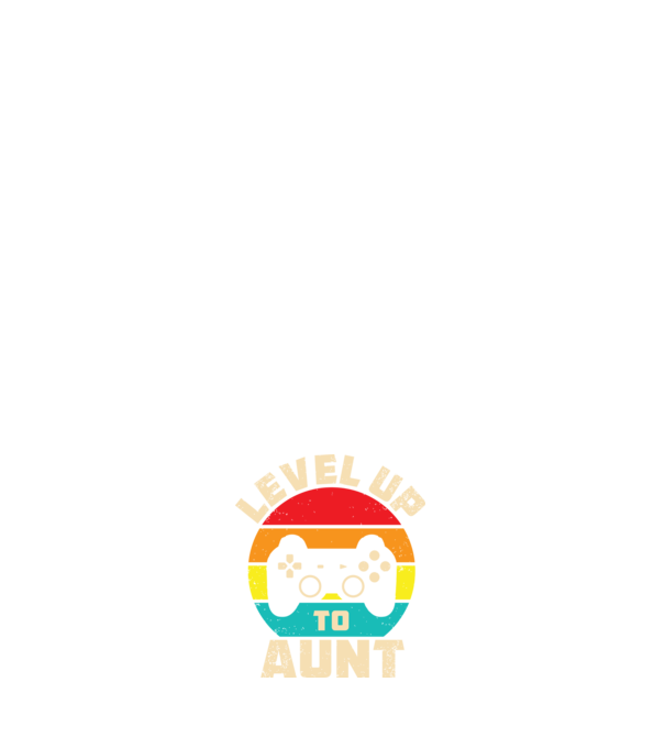 Level Up Aunt model negru pe tricou