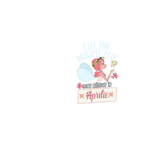 Cele mai drăguțe fete sunt născute în aprilie. model galben neon pe tricou