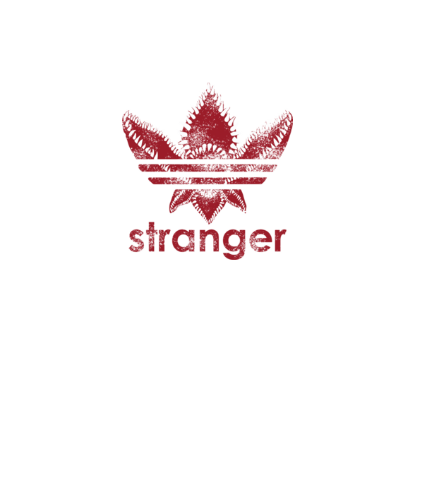 stranger things logo model negru pe tricou