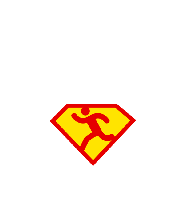 Supersportiv ATLET model albastru închis pe tricou