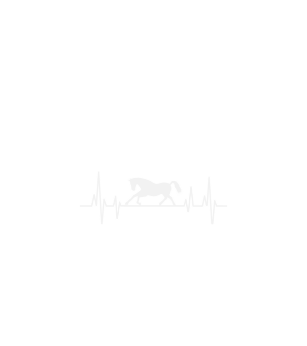 horse heartbeat model negru pe tricou