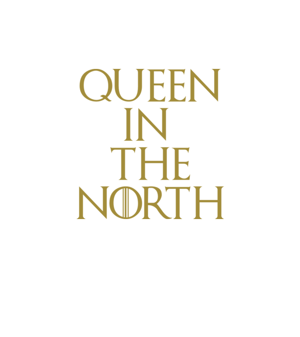 Queen in the North model negru pe tricou