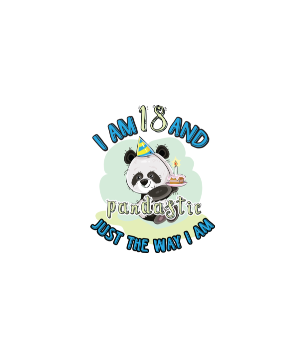 PANDASTIC 18 model alb pe tricou