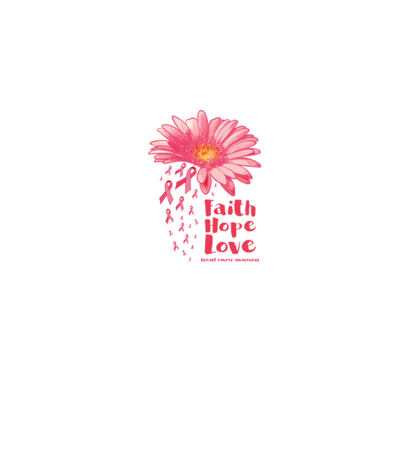 Gerbera faith hope love model nisipiu pe tricou