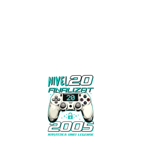 Nivel finalizat 20 2005 model alb pe tricou