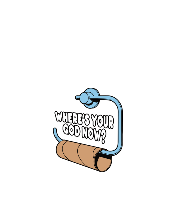 Where's your god now model negru pe tricou