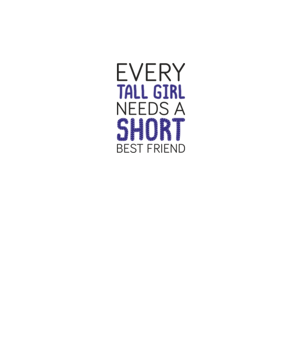 Short Freind model alb pe tricou