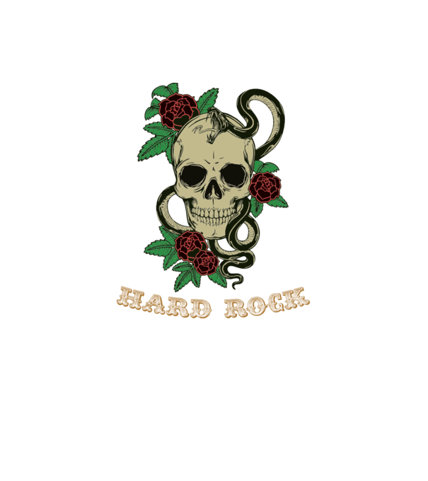 Hard Rock 1 model alb pe tricou