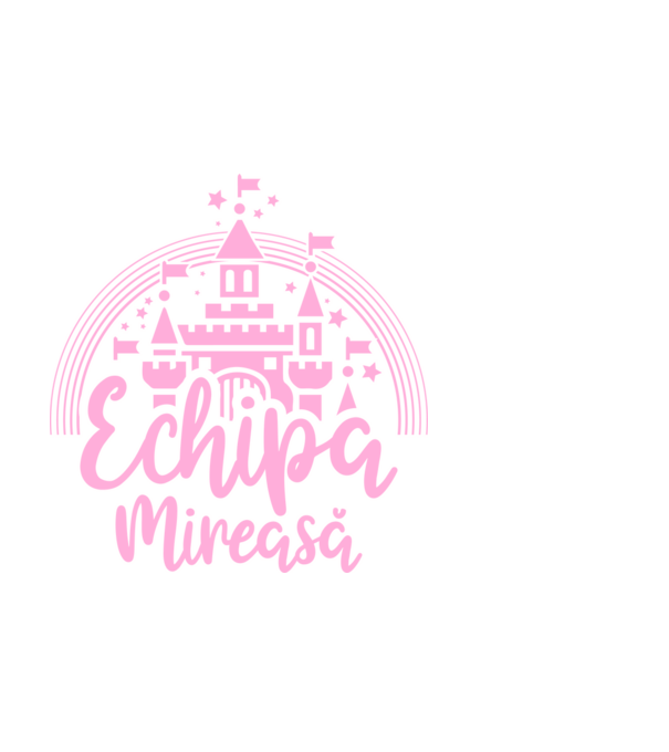 Prinţesă mireasă model alb pe tricou