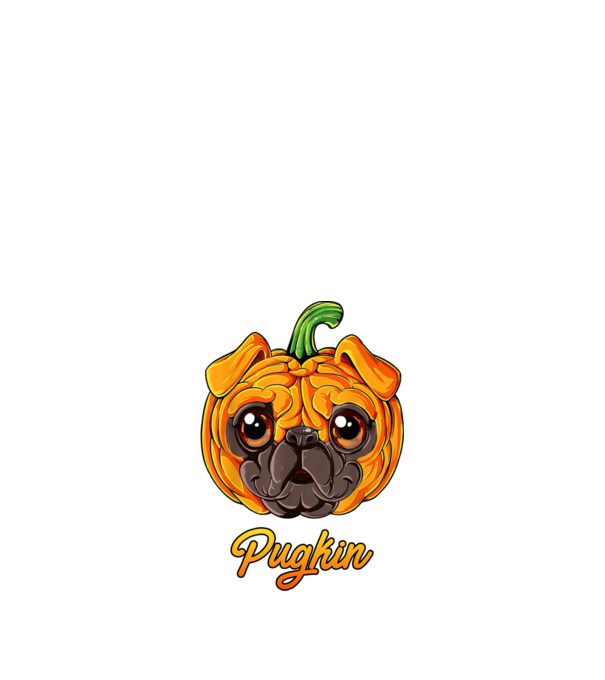 Pugkin model negru pe tricou