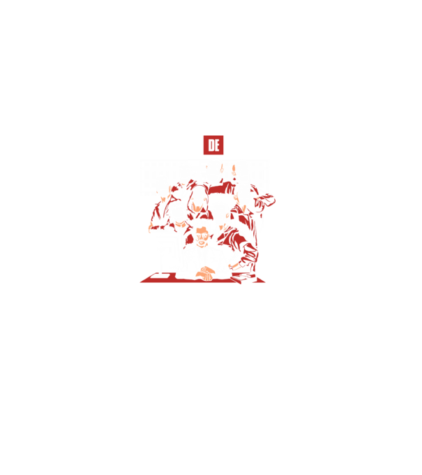 La casa de papel grupo model negru pe tricou