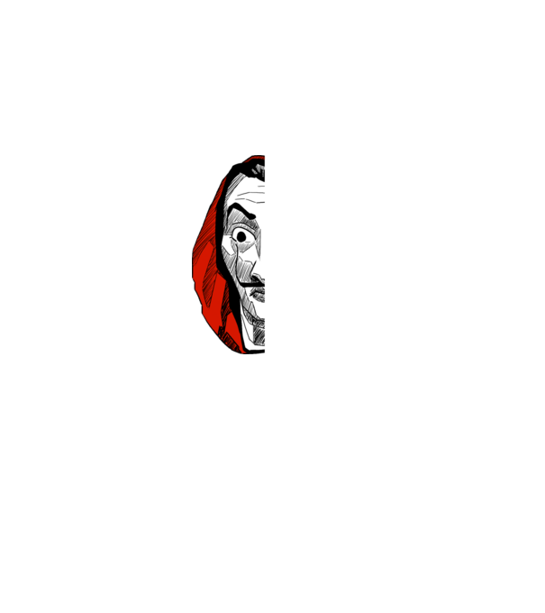 classic logo money heist model albastru jeanși pe tricou