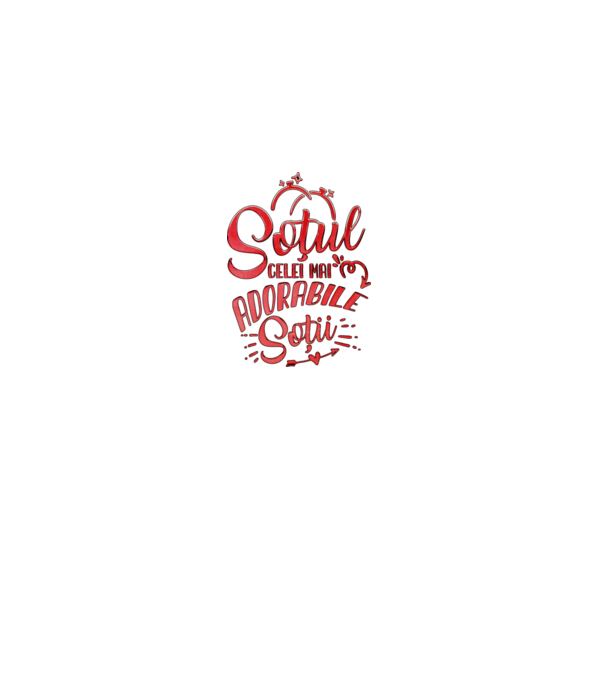 Soțul celei mai adorabile soții model negru pe tricou