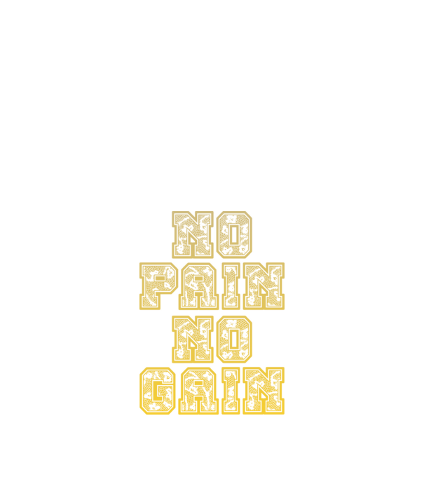 No Pain No Gain model negru pe tricou