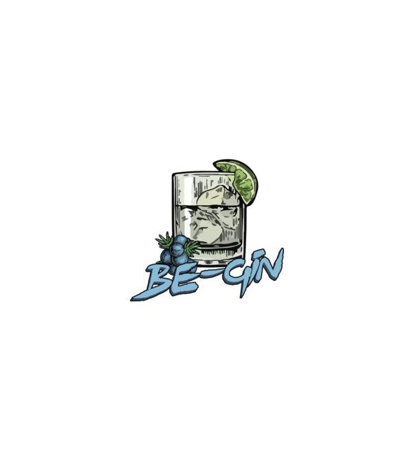 Let the fun be gin model negru pe tricou