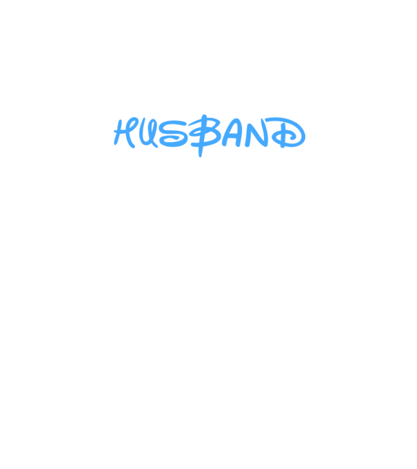 Husband model alb pe tricou