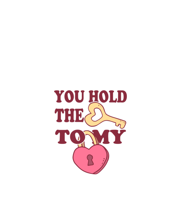 you hold the key to my heart model alb pe tricou