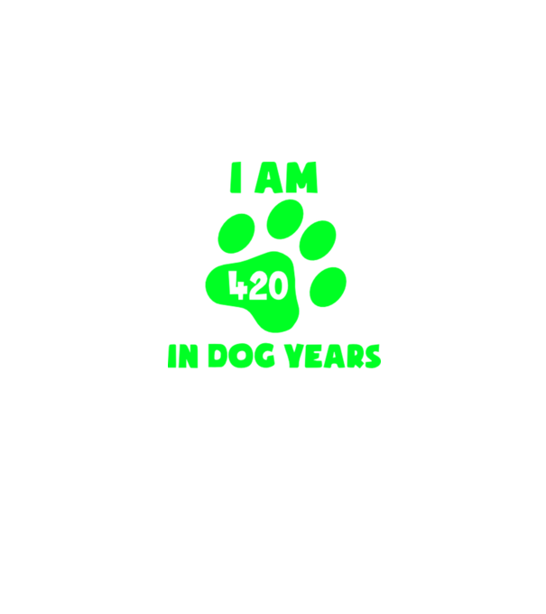 Dog Year - 420 model verde pe tricou