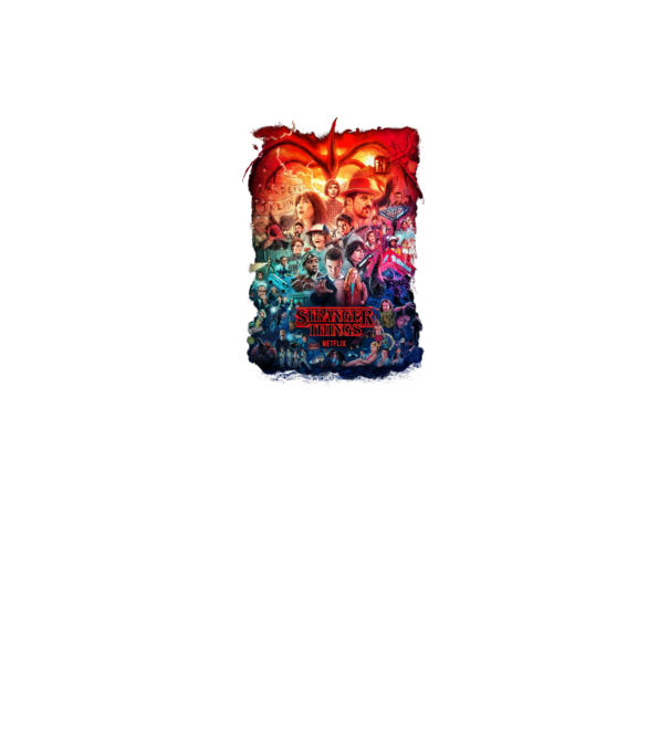 stranger things tribute poster2 model negru pe tricou