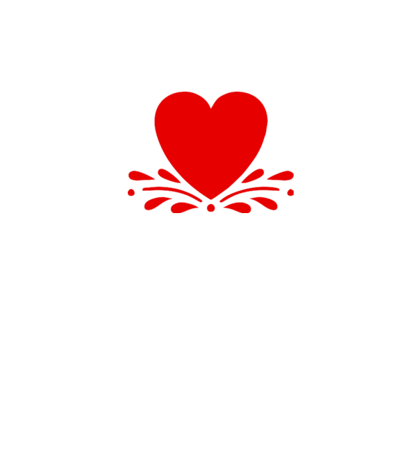 inimă Valentine model alb pe tricou