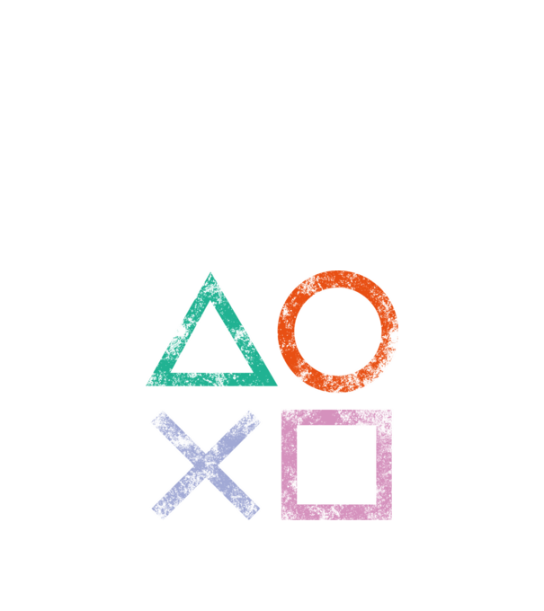 PlayStation icon model negru pe tricou