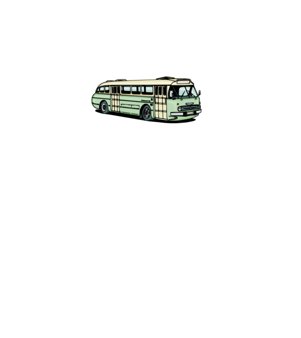 Autobuze model gri pe tricou