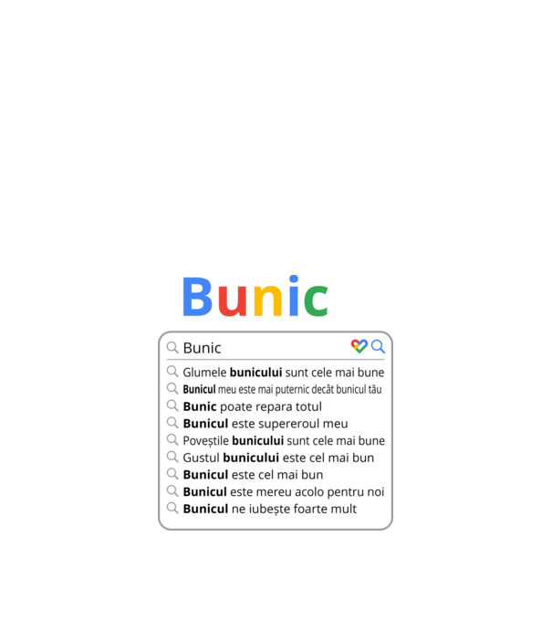 căutare Google Bunic model negru pe tricou