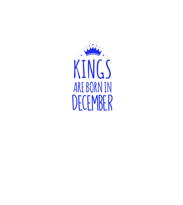 Kings are born in - December model gri pe tricou