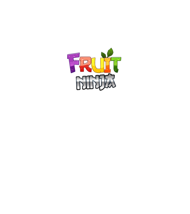 Fruit Ninja model alb pe tricou