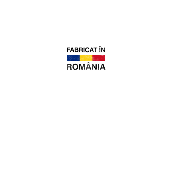 Fabricat în România model negru pe tricou