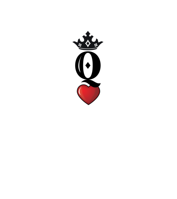 Cuplu HeartQueen model alb pe tricou