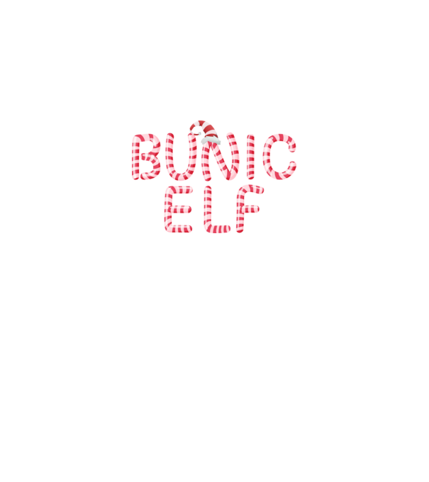 bunic elf model negru pe tricou
