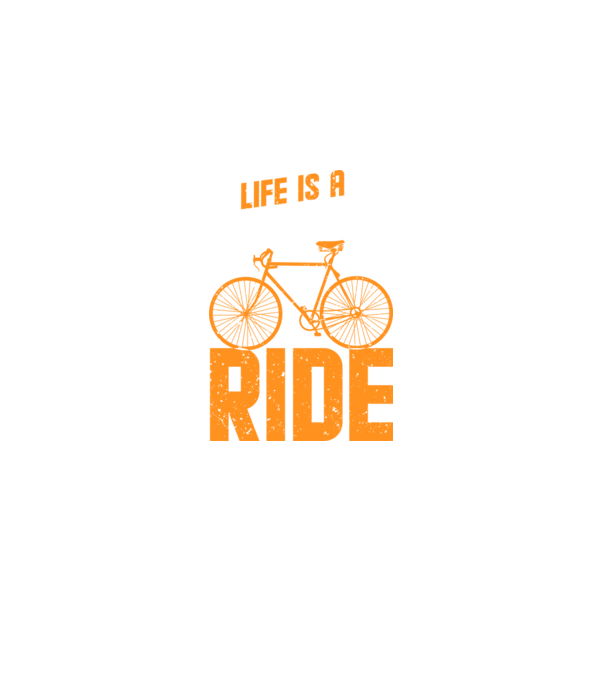 Life is a beautiful ride model negru pe tricou