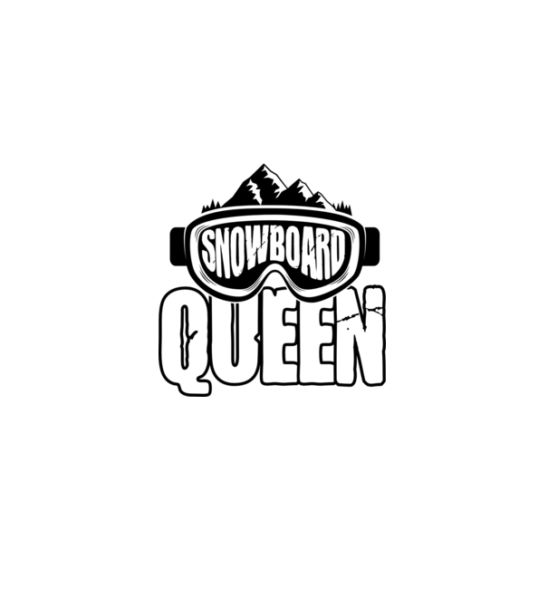 snowboard queen 01 model negru pe tricou